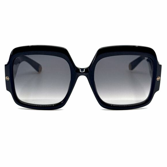 New, PHILIPP PLEIN Sunglasses Plein First Lady Dubai SPP038 Col.0700 Authentic - Picture 2 of 11